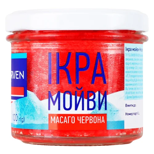 Ікра мойви Norven Масаго червона 100г