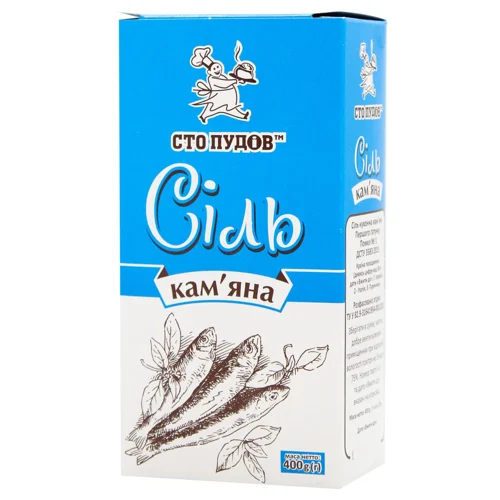 Сіль Сто Пудів кам`яна 400г
