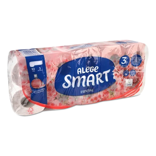 Туалетний Папір 3-Шаровий Peach Blossom Esential Smart, 10шт