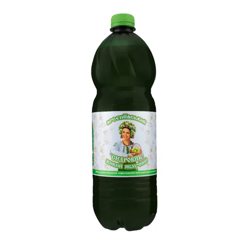 Квас нефільтрований непастеризований Сидровик живий яблучний Арсеніївський 1л