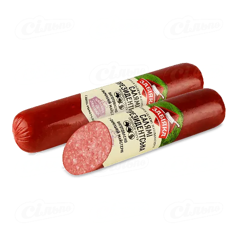 Ковбаса «Забіяка» «Салямі Президентська» натуральна оболонка 1-й ґатунок, 1 кг