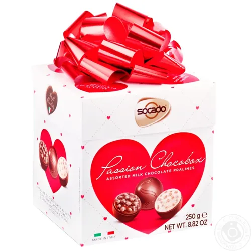 Цукерки шоколадні праліне Passion Chocobox Socado 250г