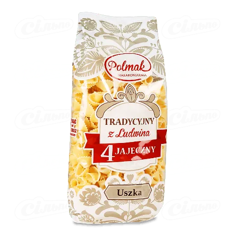 Вироби макаронні Polmak Uszka фігурні яєчні, 250г