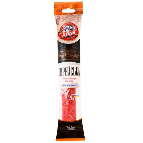 Ковбаса Алан Єврейська сиров'ялена 330г