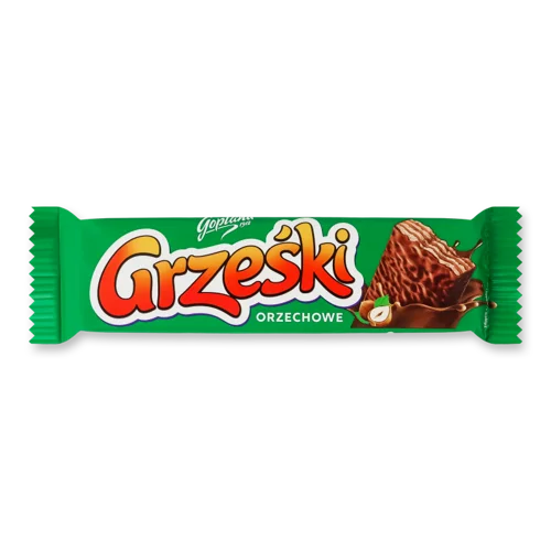 Вафлі З Шоколадним Кремом Зі Шматочками Фундука Grzeski, В/ґ, 36г