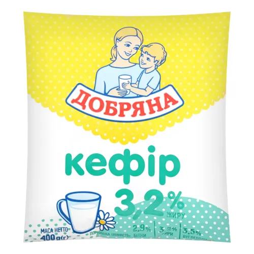 Кефір 3.2% Добряна м/у 400г