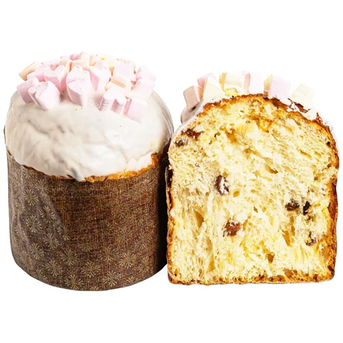 Панеттоне Auchan Великодній сирний з родзинками 350г