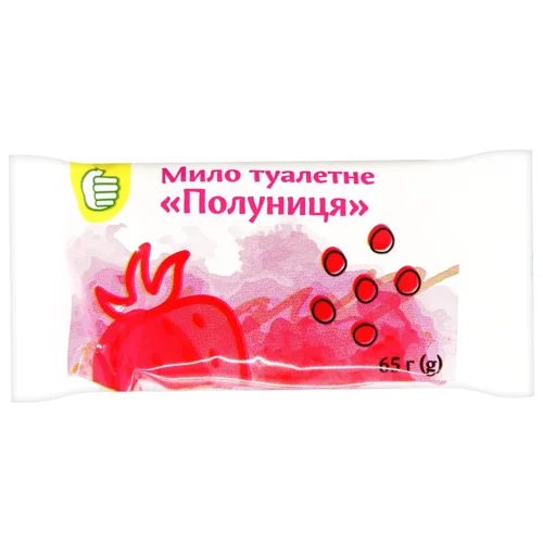 Мило тверде Auchan полуниця 65г