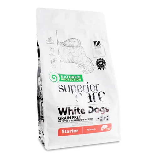 Корм сухий для цуценят усіх порід з білою шерстю White Dogs Superior Care Nature's Protection, в/ґ, 1.5 кг