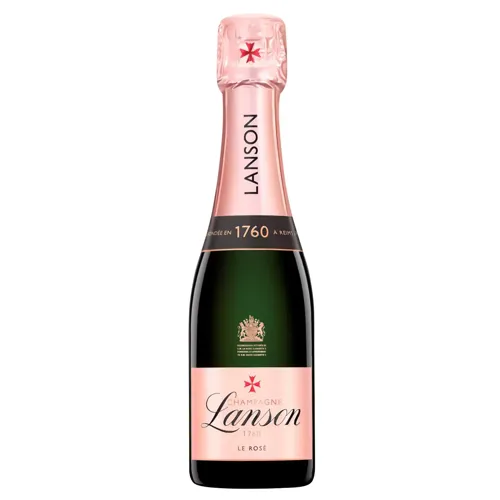 Шампанське Lanson Rose Label рожеве брют 12,5% 0,375л