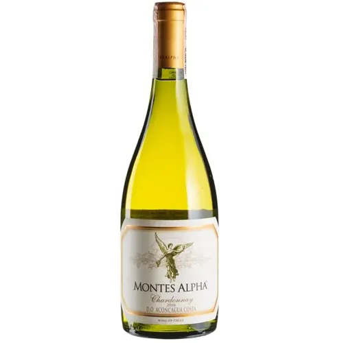 Вино Montes Chardonnay Alpha, біле, сухе, 13,5%, 0,75л