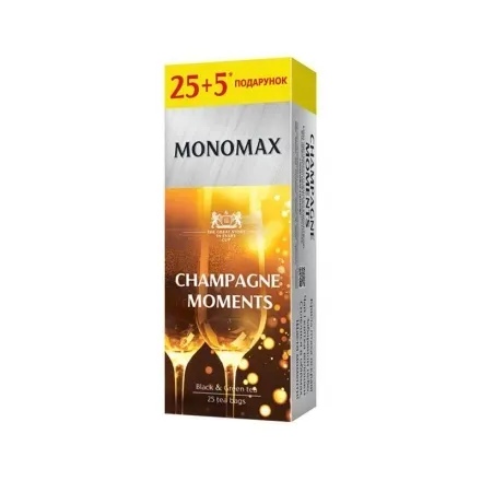 Чай (30 ф/п Х 1,5г) Champagne moments суміш чорного та зеленого чаю ароматизований