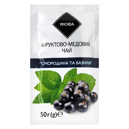 Чай-сашет Rioba концентрований Смородина та базилік 50г