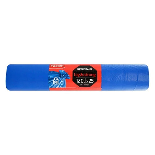 Пакети для сміття Paclan Big & Strong сині 25шт*120л