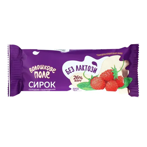 Сирок глазурований 26% безлактозний М'ята-суниця Волошкове поле м/у 36г