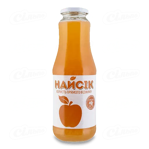 Сік «Найсік» яблучний неосвітлений пастеризований, 1л