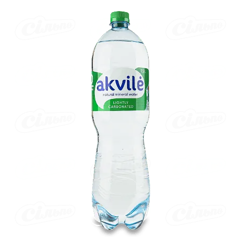 Вода мінеральна Akvile слабогазована 1,5л