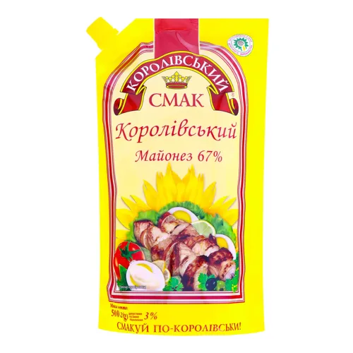 Майонез 67% Королівський Королівський смак д/п 500г