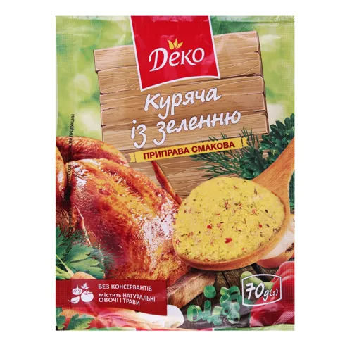 Приправа куряча із зеленню Деко м/у 70г