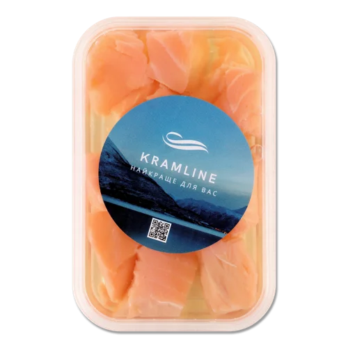 Лосось Напівкопчений Філе-Шматочки Мікс В Олії Kramline, 0.2кг