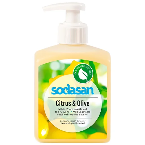 Мило рідке Sodasan Organic з цитрусовою та оливковою оліями 300мл