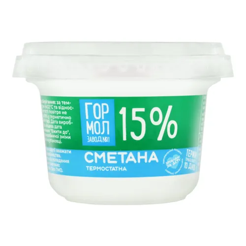 Сметана 15% Гормолзавод №1 ст 200г