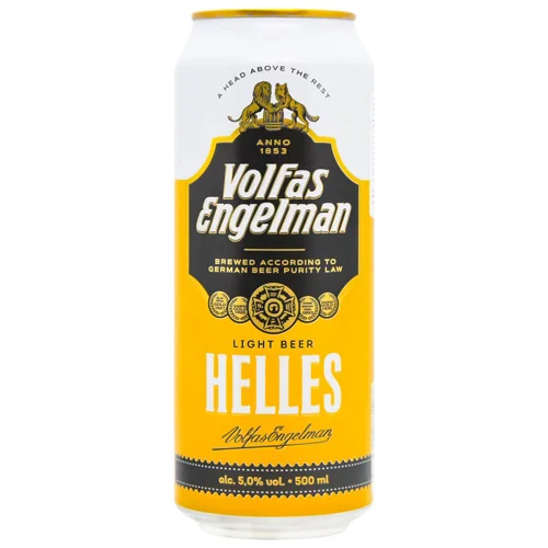 Пиво Volfas Engelman Helles 5% 0,5л