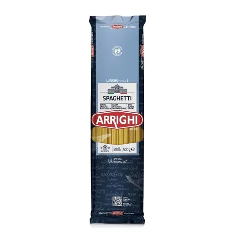 Макарони цільнозернові Arrighi Спагеті 0,5 кг