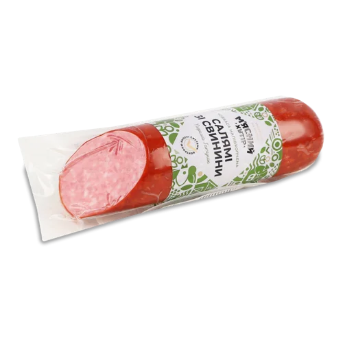 Ковбаса Салямі Зі Свинини Напівкопчена М'ясний Хутір, кг