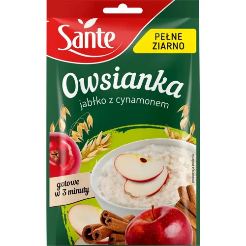 Каша вівсяна Sante з яблуком та корицею 50г