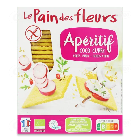 Хлібці Le Pain des Fleurs органічні хрусткі з кокосом, 150г