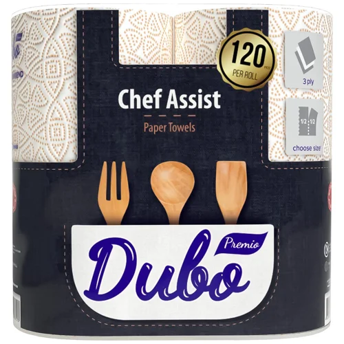 Рушники паперові Диво Premio Chef Assist 3-шарові 2шт 120 відривів