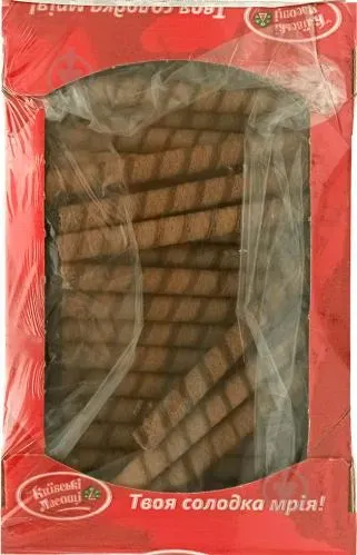 Трубочка "Кавова" з начинкою зі смаком згущеного молока 0,45 кг