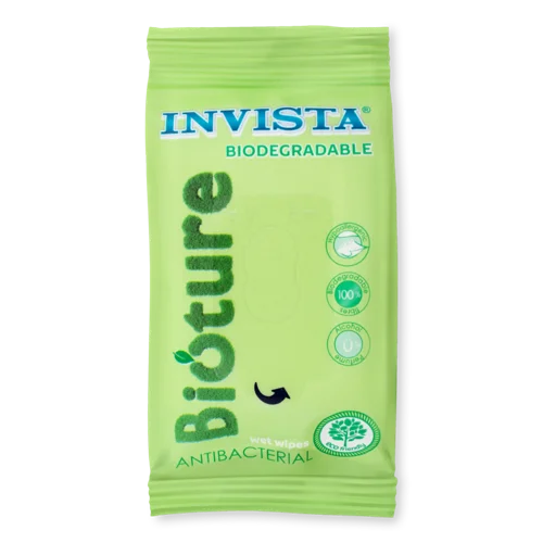 Вологі Біорозкладні Серветки Antibacterial Bioture, 15 шт