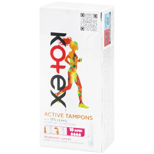 Тампони Kotex Active Супер 4 крапельки 16шт