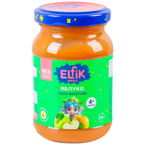 Пюре Elfik Magic яблуко від 4 місяців 170г