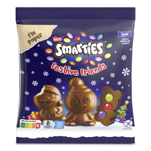 Набір Фігур З Молочного Шоколаду З Начинкою І Драже, Вкрите Хрумкою Цукровою Глазур'ю, Smarties, м/у 65г