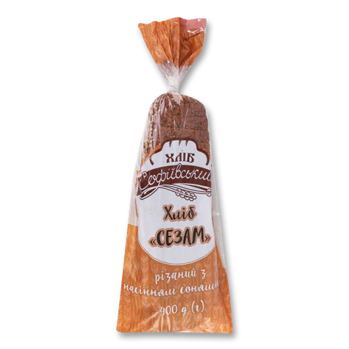 Хліб Різаний З Насінням Соняшника, В/ґ, 400г