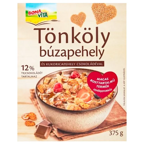 Пластівці зі спельти Bona Vita з шоколадом 375г