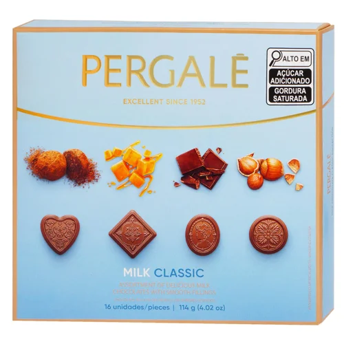 Цукерки Pergale Classic молочний шоколад 114г