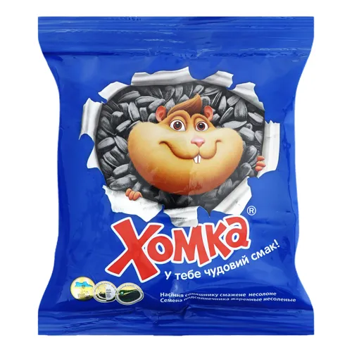 Насіння соняшнику смажене несолоне Хомка м/у 80г