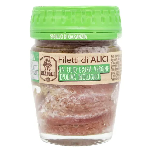 Анчоуси Rizzoli в органічній оливковій олії 58г