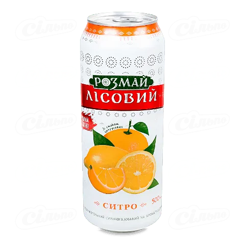 Напій «Розмай лісовий» «Ситро» сильногазований у залізній банці, 0,5л