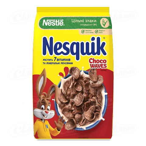 Готовий сніданок Nestle Nesquik Choco waves 210г