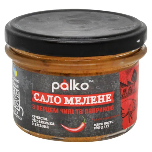 Сало Palko мелене з перцем чилі та паприкою 160г