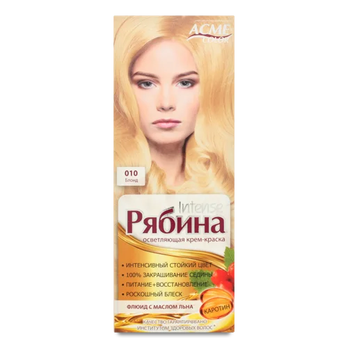 Крем-фарба Для Волосся №010 Блонд Рябина Intense Acme Color, 1шт
