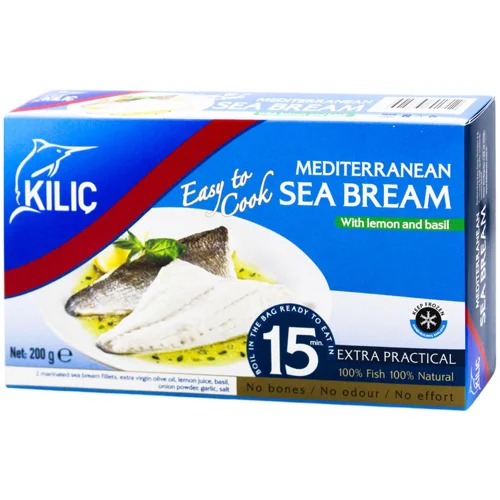 Дорадо філе Kilic з лимонним соком та базиліком заморожене 200г