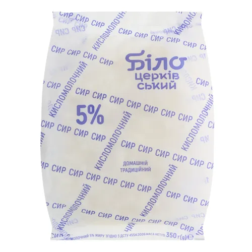 Сир 5% Домашній Традиційний Білоцерківський м/у 350г