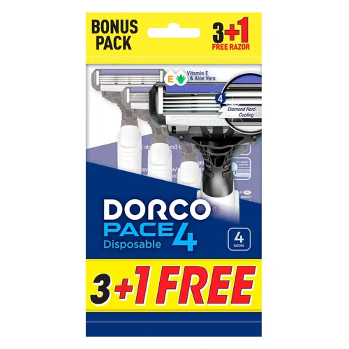 Станок одноразовий Dorco Pace 4 чоловічий 4шт
