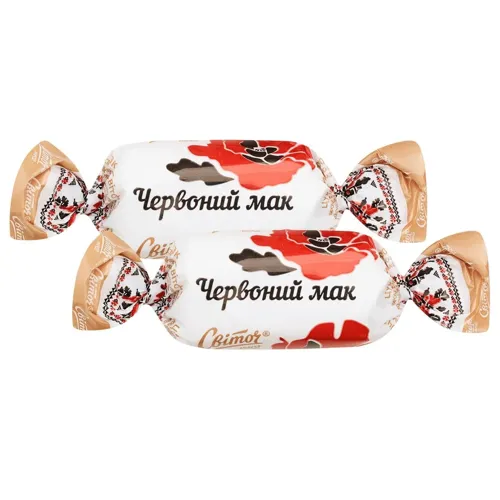 Цукерки Світоч Червоний мак вагові